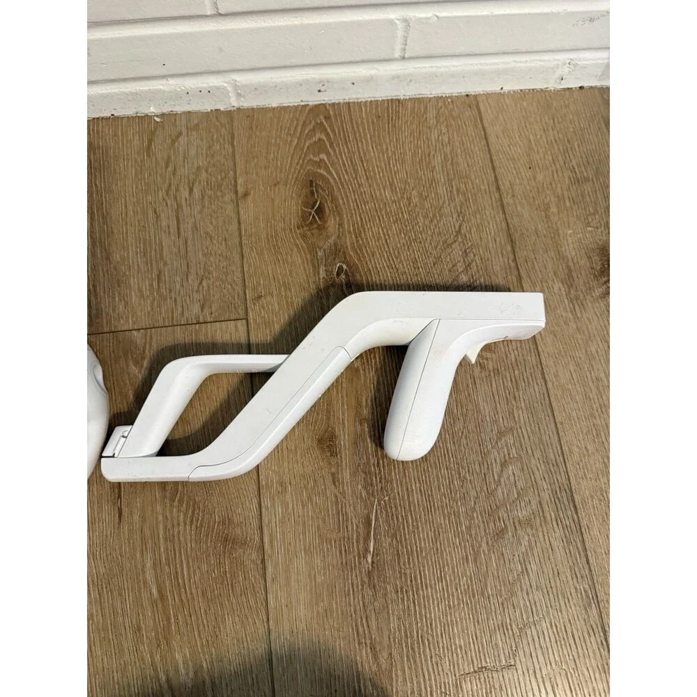 Official Nintendo Wii Zapper Gun Controller RVL-023 & Steering Wheel